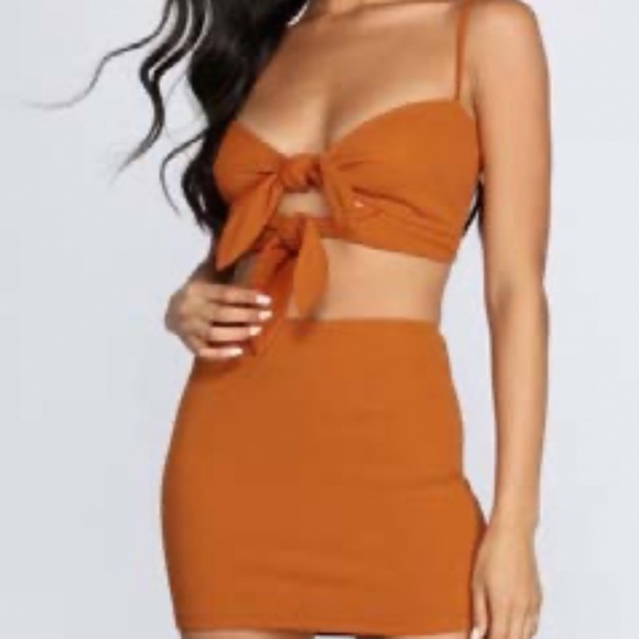 Knit Double Tie Cami Top & Bottom Set - Picture 5 of 6